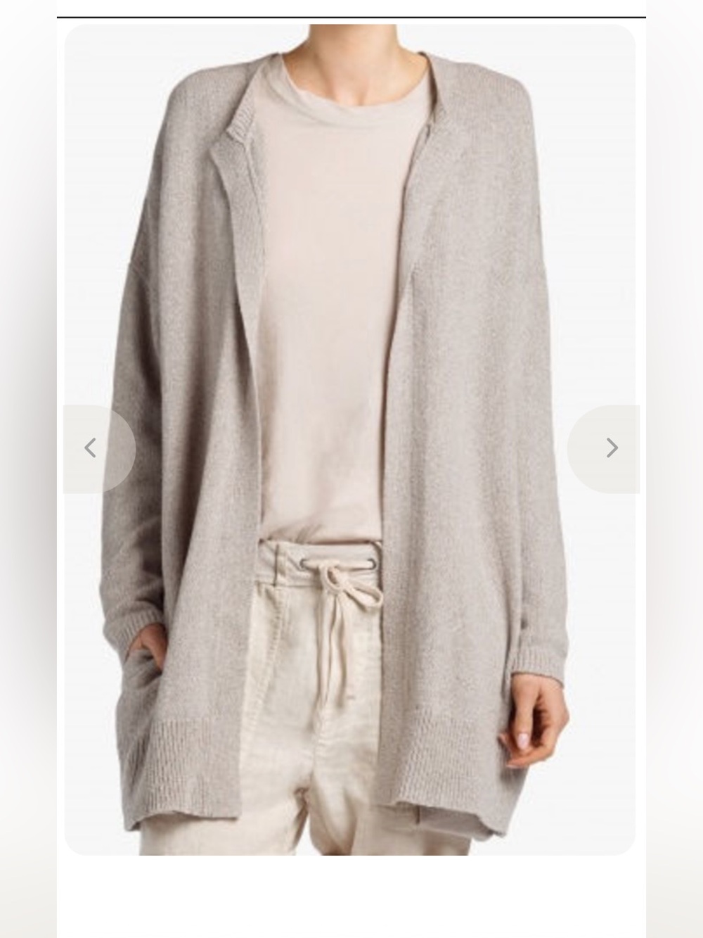 JAMES PERSE Drop Shoulder Cardigan in Grey - Picture 2 of 12